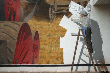 Threshing Time, detail